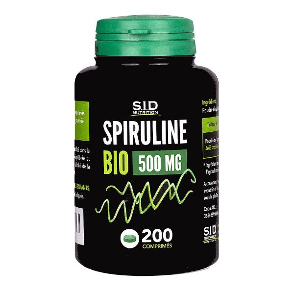 Spiruline Bio 500mg 200 comprimés