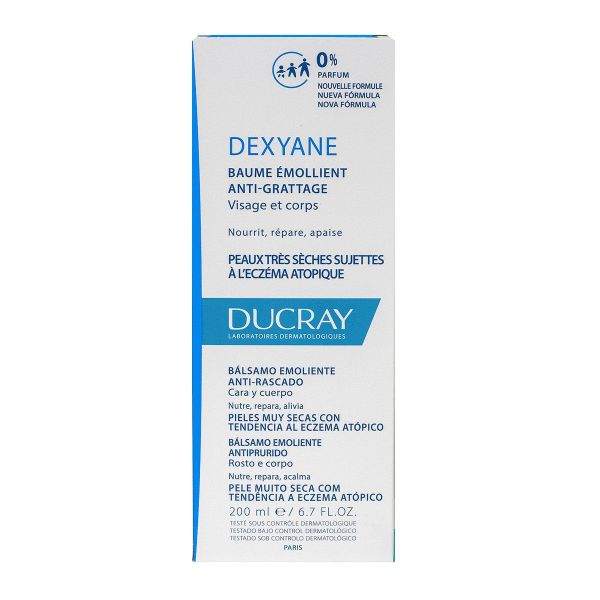 Dexyane baume émollient anti-grattage 200ml