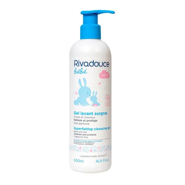 Rivadouce Bebe Gel Lavant Surgras Bio 500ml