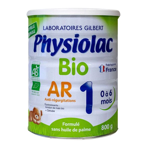 Lait bio AR 1 de 0 à 6 mois 800g