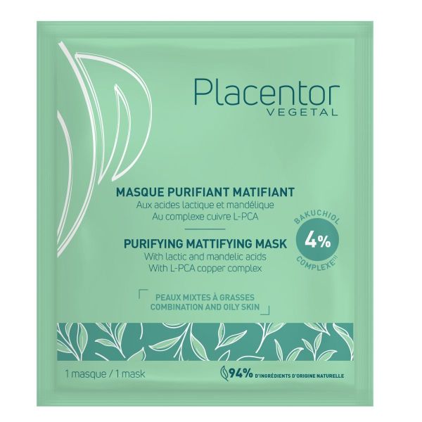 Masque purifiant matifiant peau mixte à grasse 25g