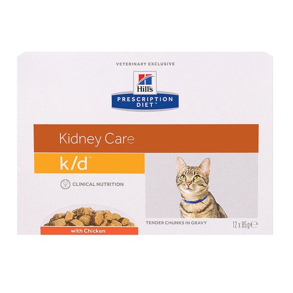 Chat k/d Kidney Care poulet 12x85g