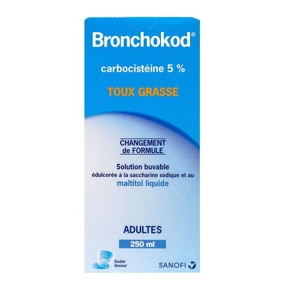 Bronchokod 5% adulte solution buvable édulcorée 250 ml