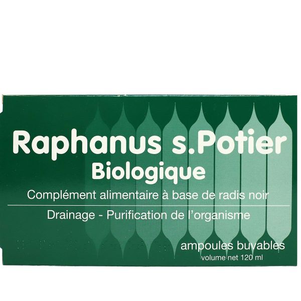 Raphanus S. Potier biologique 12 ampoules