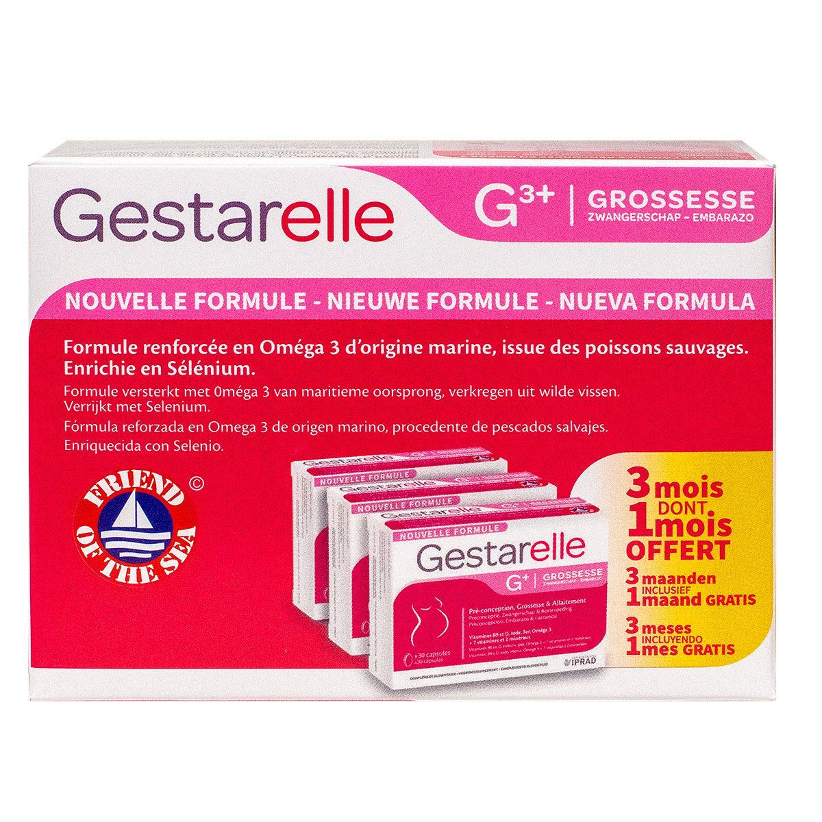 Gestarelle G+ Grossesse en capsules - Vitamines Maternité