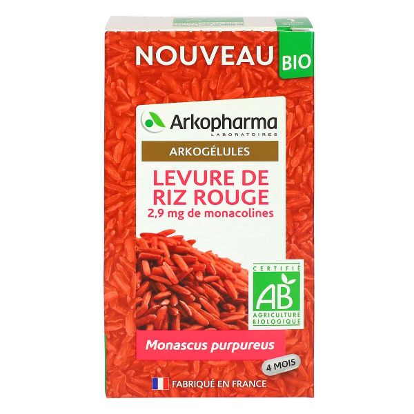 Arkogélules levure de riz rouge bio 120 gélules