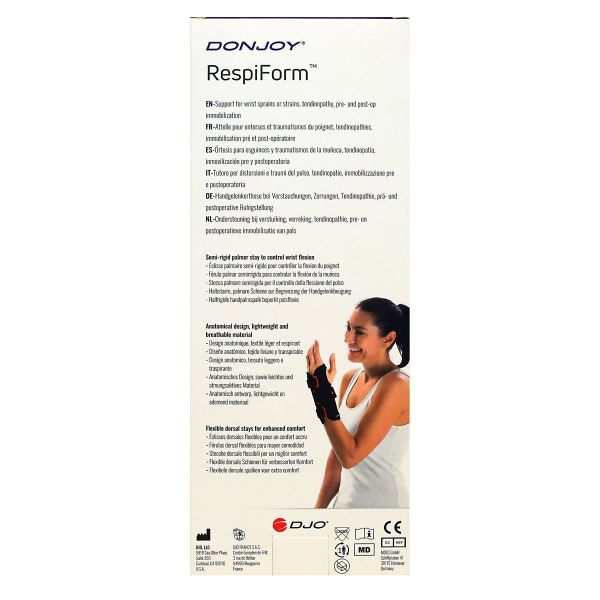 Donjoy RespiForm 1 attelle poignet entorse traumatisme immobilisation pré / post opératoire