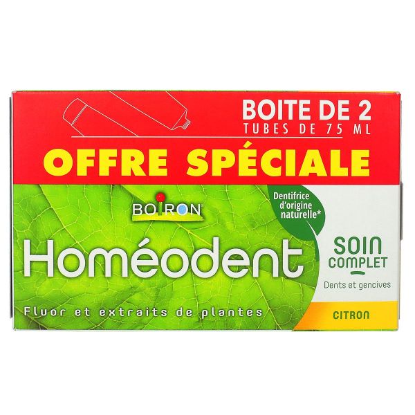 Dentifrice dents & gencives 2x75ml - citron