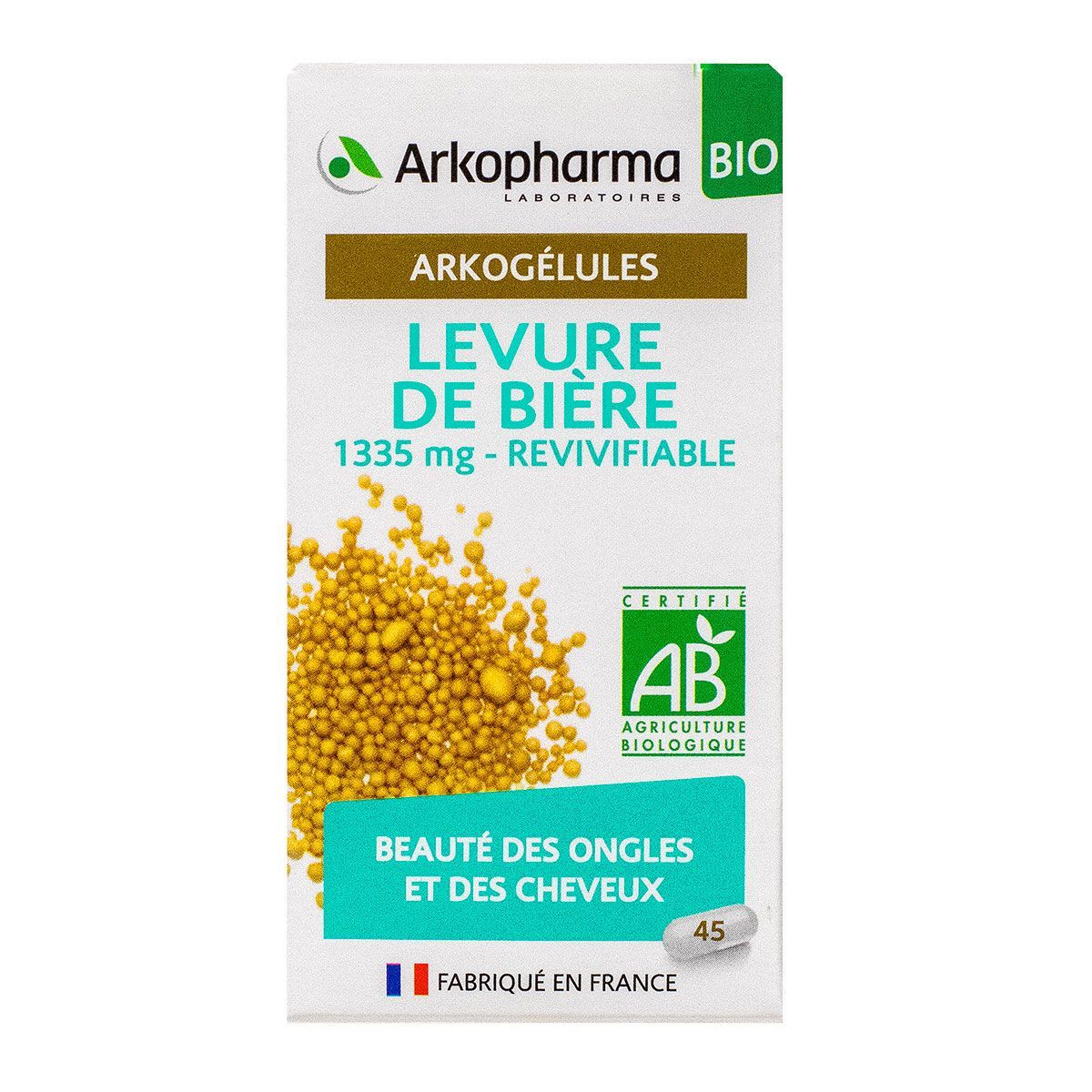 ARKOPHARMA ARKOGELULES LEVURE DE BIERE BIO GELULES 45 - Pharmacie