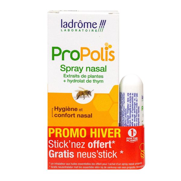 Le spray nasal à la propolis Ladrôme permet de purifier et d'adoucir le