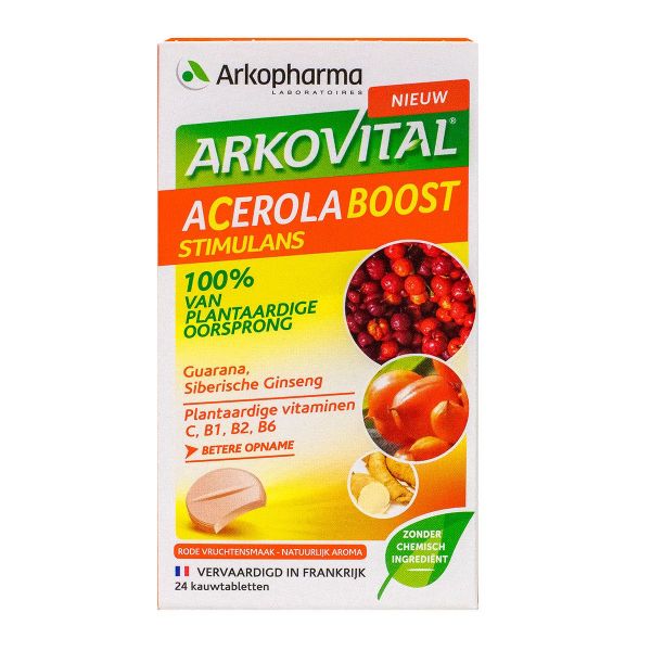 Arkovital Acérola Boost coup de fouet 24 comprimés