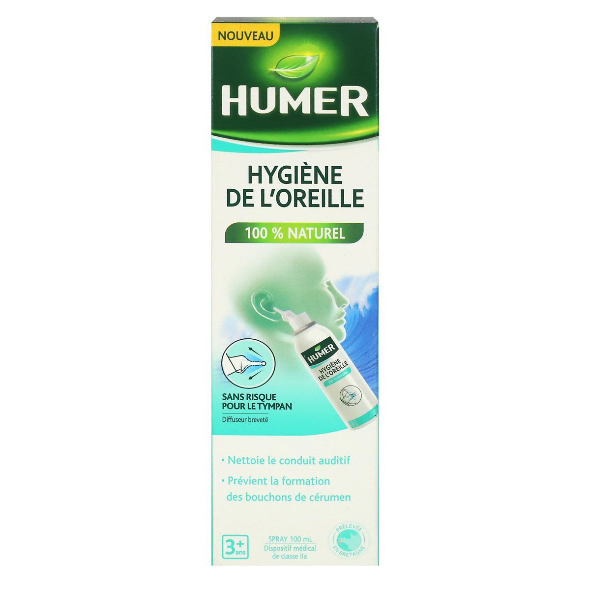 Hygiène de l'Oreille Spray Oreille Adulte, 50ml
