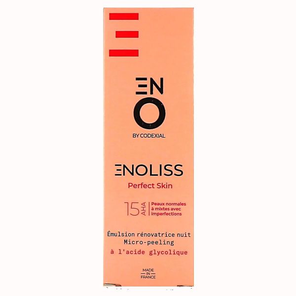 Enoliss Perfect Skin 15 AHA émulsion rénovatrice nuit micro-peeling 30ml