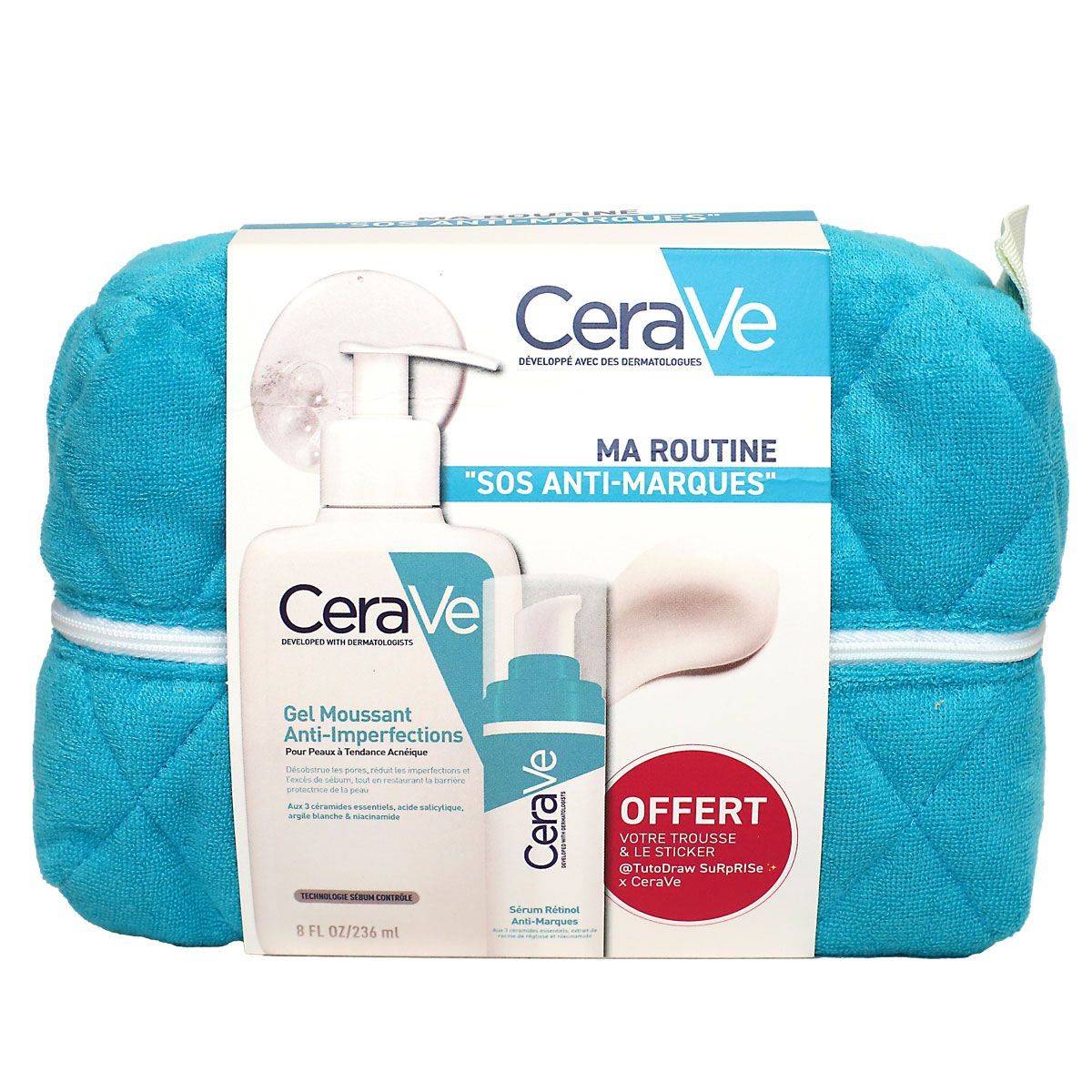 Découvrez la trousse CeraVe Ma Routine SOS anti-marques, un kit de soin ...