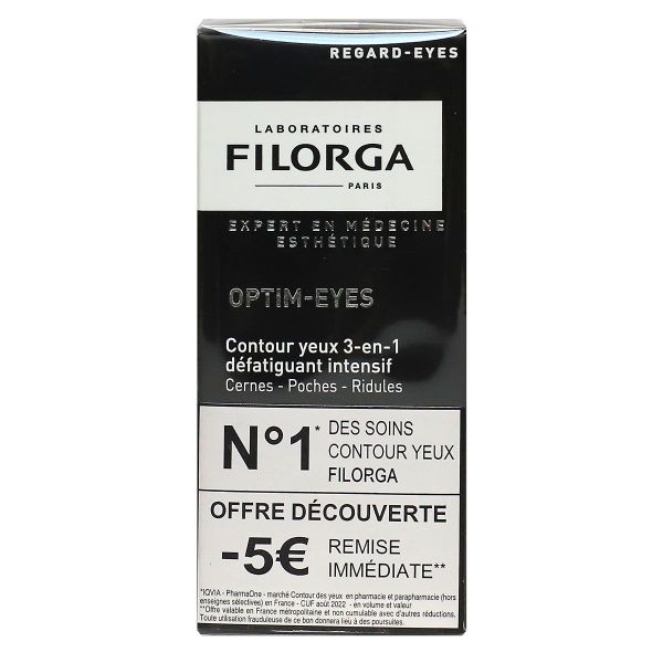 Optim-eyes contour yeux 3en1 défatiguant intensif 15ml