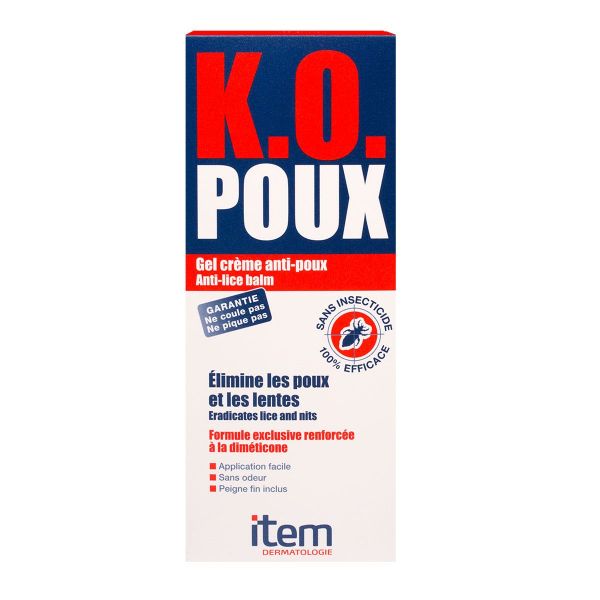 K.O. poux gel anti-poux 100ml + peigne