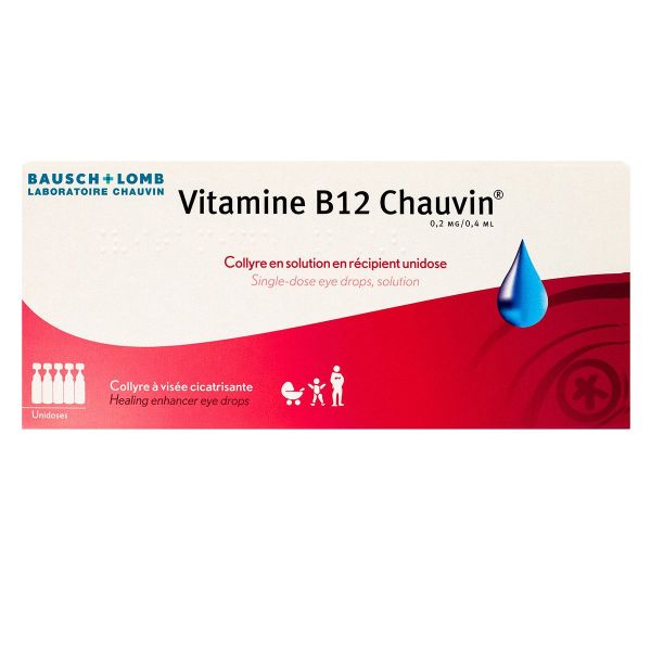 Vitamine B12 collyre 10 unidoses