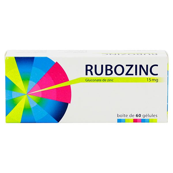 Rubozinc 15mg - 60 gélules