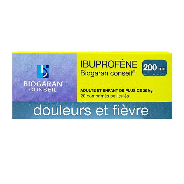 Ibuprofène 200mg 20 comprimés
