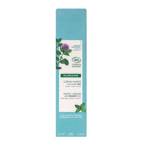 Crème pureté menthe bio 40ml