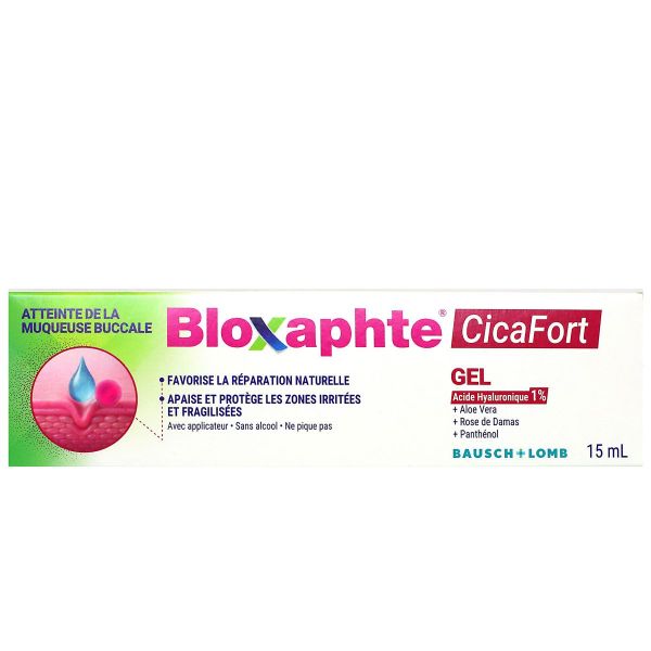 Bloxaphte Cicafort gel acide hyaluronique1% 15ml