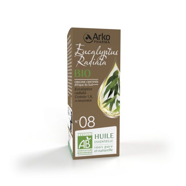 Huile essentielle n°08 eucalyptus radiata 10ml