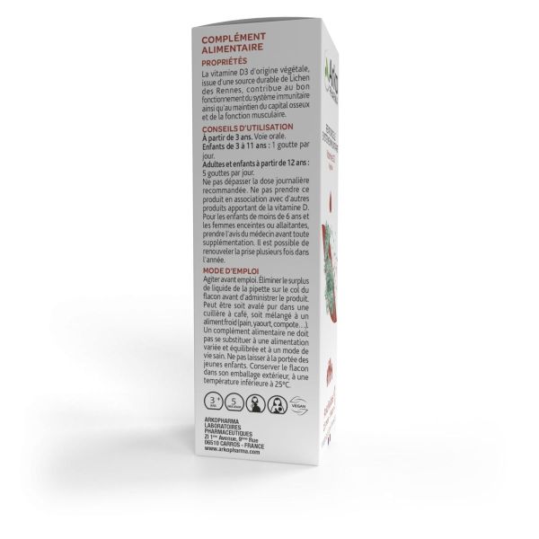 Vitamine D3 végétale 2000UI 15ml