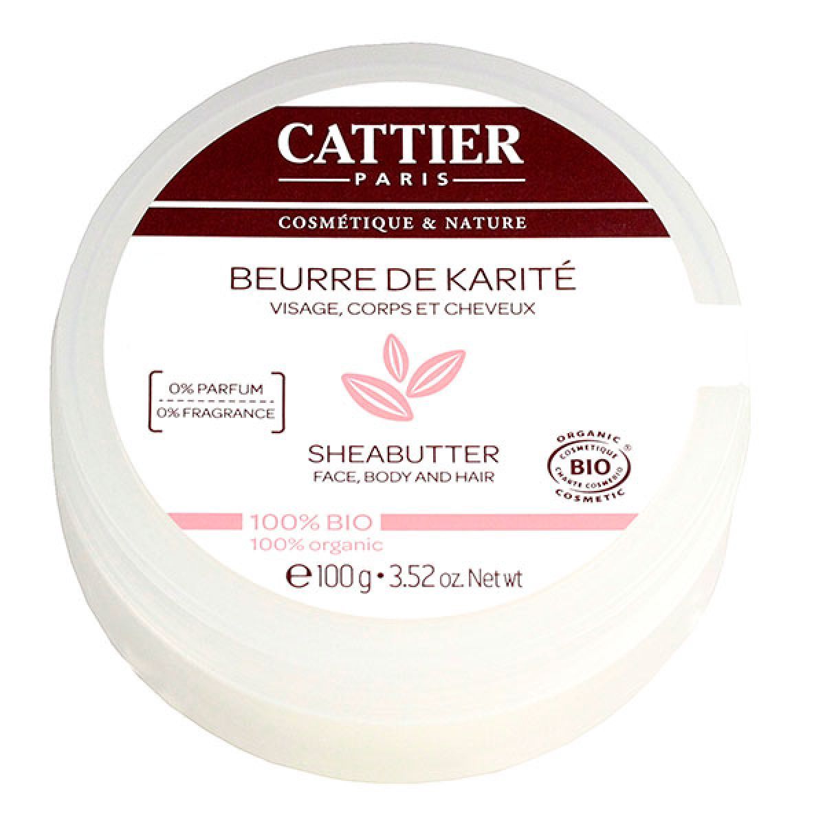 Cattier Beurre de Karité 100% bio 100 g - Redcare Pharmacie