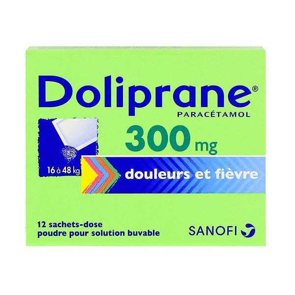 Doliprane 300mg 12 sachets