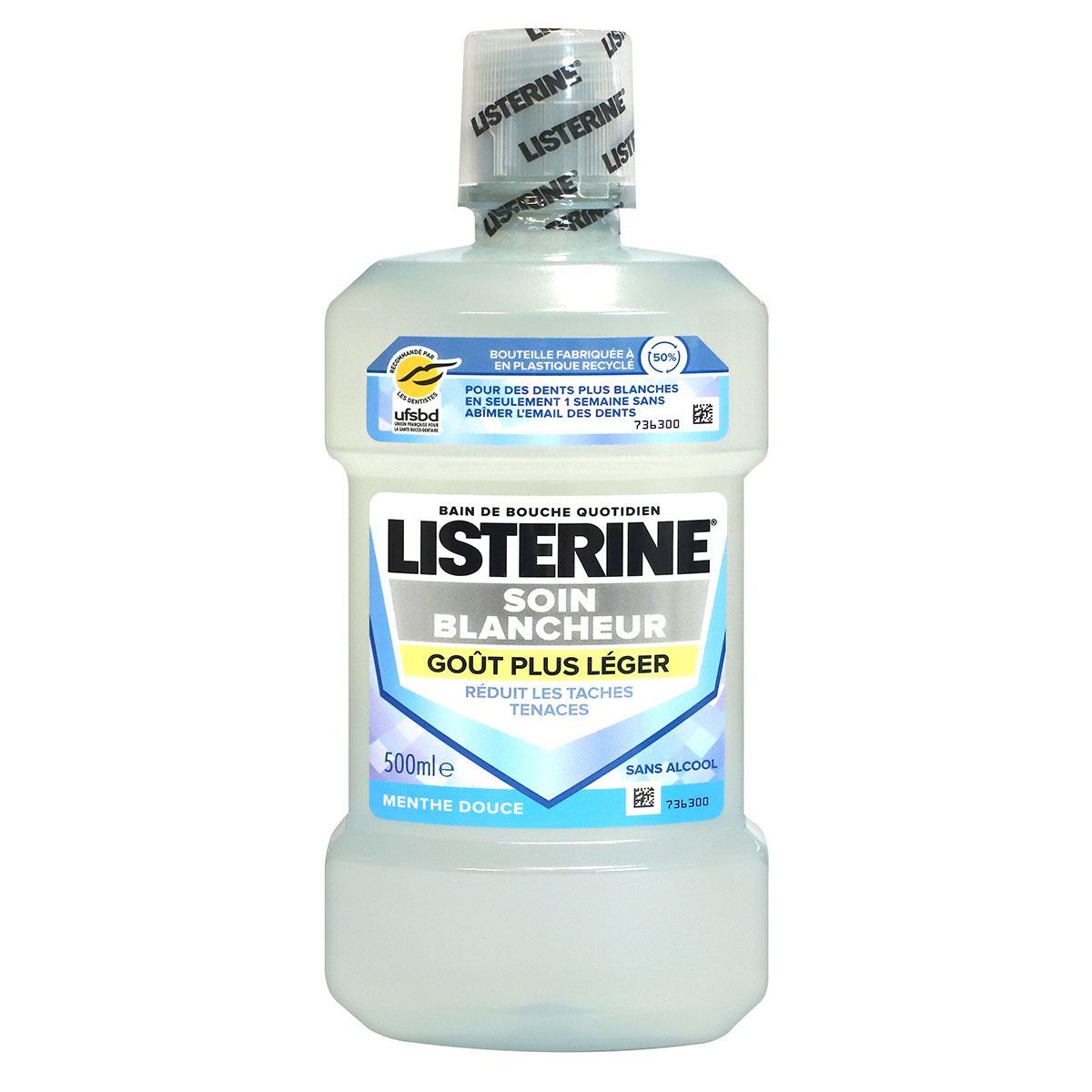 Le bain de bouche soin blancheur Listerine est une solution