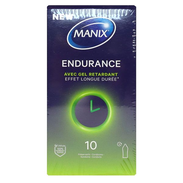 Endurance 10 préservatifs avec gel retardant