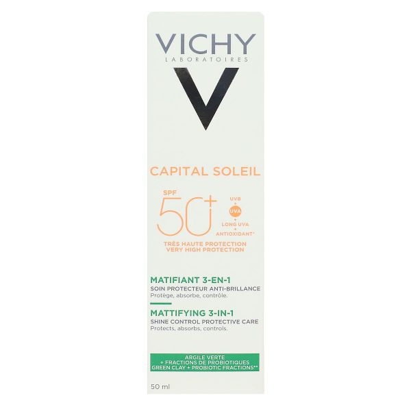 Capital Soleil SPF50+ crème matifiante 3en1 50ml