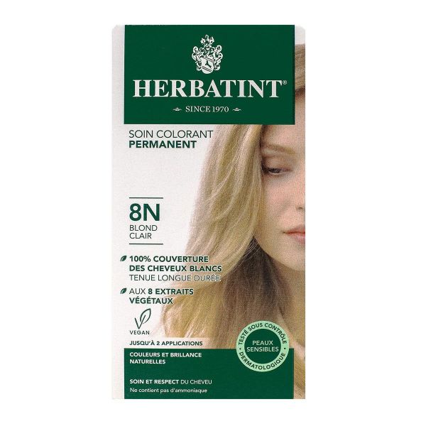 Soin colorant permanent 8N blond clair 150ml