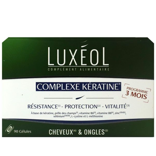 Complexe Kératine cheveux et ongles 90 gélules