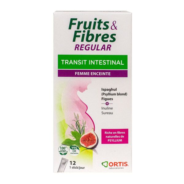 Fruits & fibres Regular transit intestinal femme enceinte 12 sticks