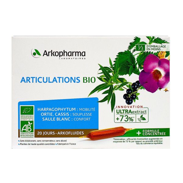 Arkofluides articulations bio 20 ampoules