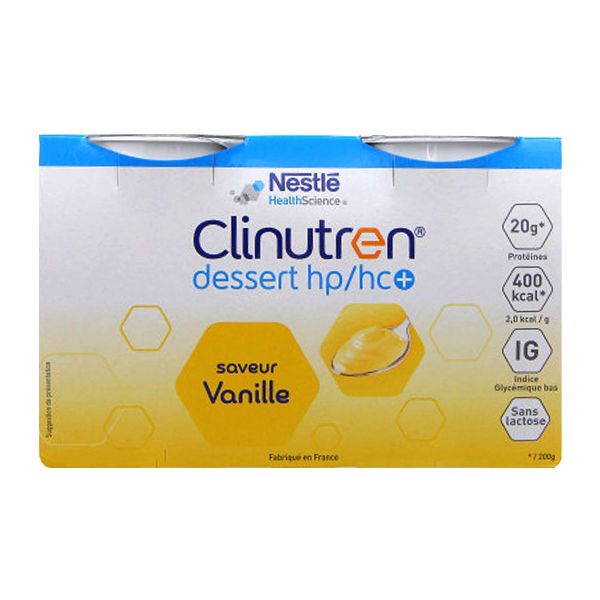 Clinutren dessert nutriment vanille 4x200g