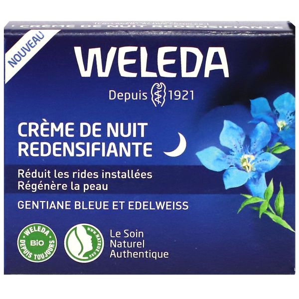 Crème nuit redensifiante Gentiane bleue et Edelweiss 40ml