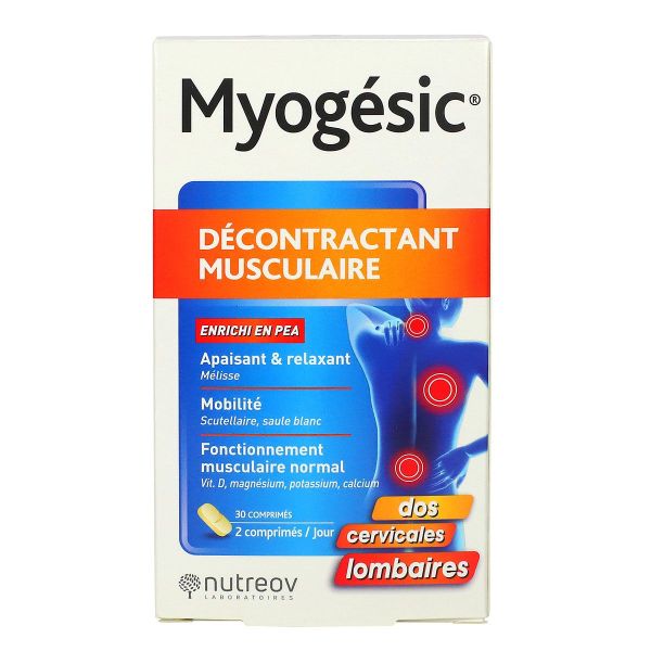 Myogésic décontractant musculaire 30 comprimés