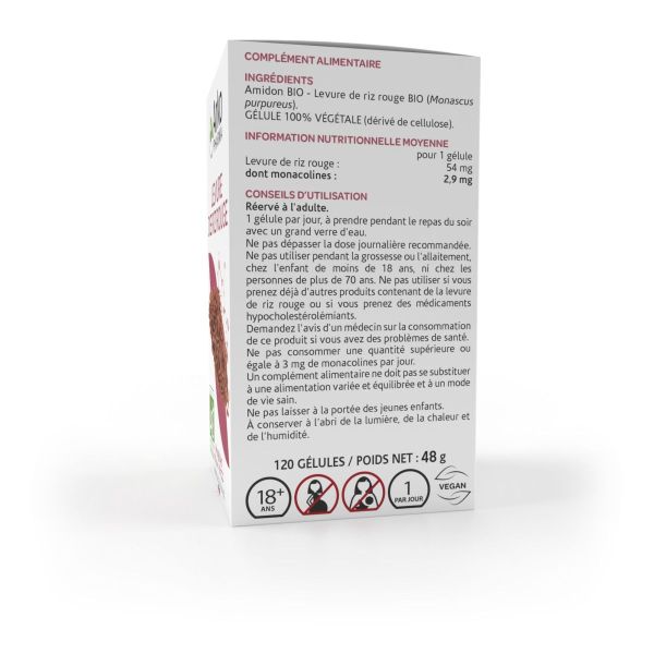 Arkogélules levure de riz rouge bio 120 gélules