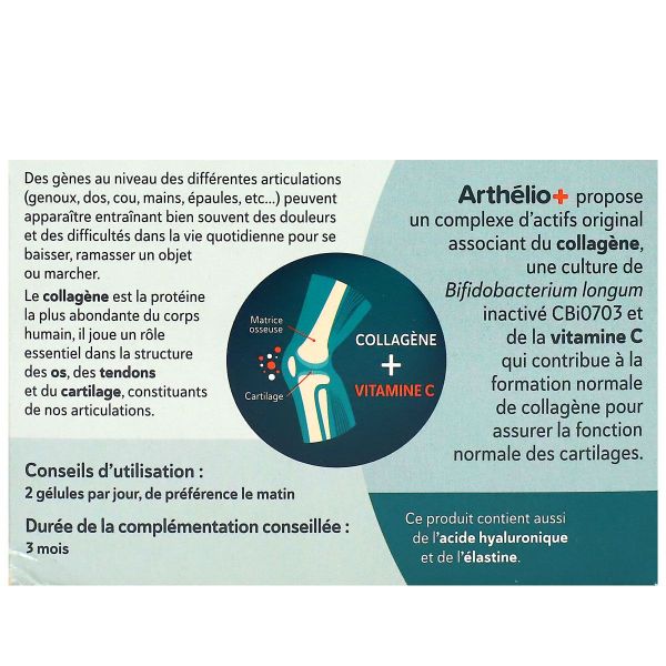 Arthelio+ mobilite articulaire collagene vegetarien 60 gélules