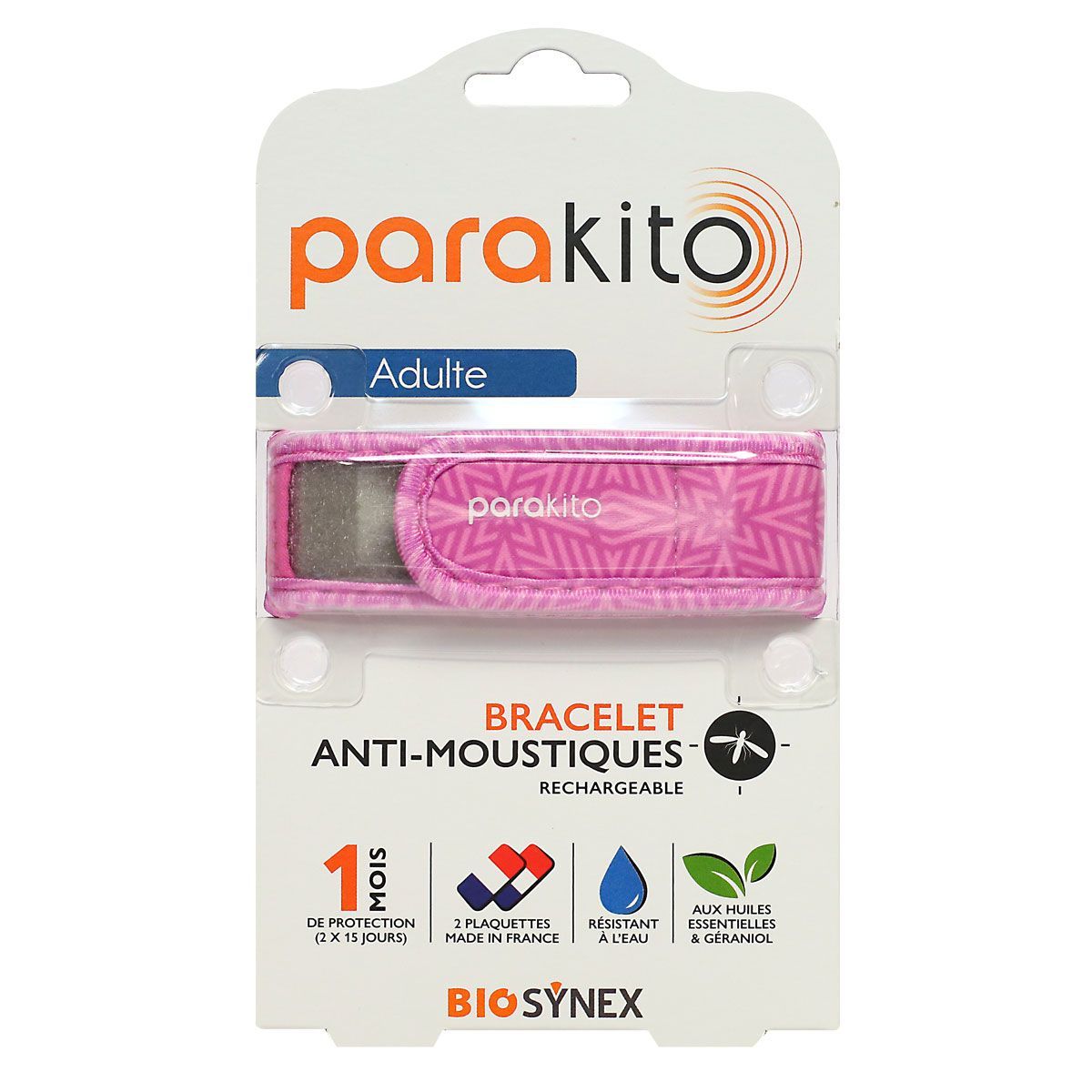 Parakito Plaquette de recharge pour bracelet anti moustique