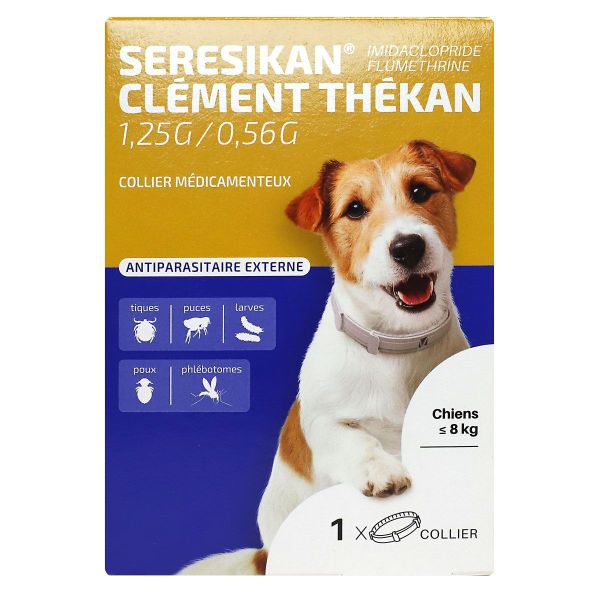 Seresikan 1,25g / 0,56g collier médicamenteux chien -8kg