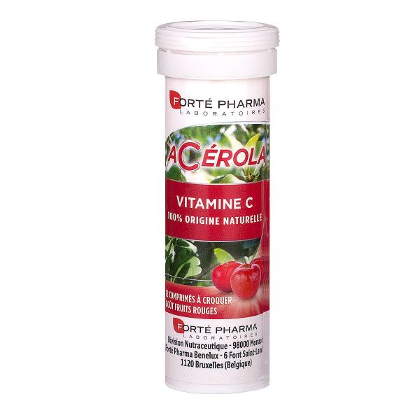 Acérola vitamine C 12 comprimés à croquer