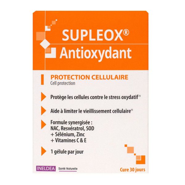 Supleox antioxydant protection cellulaire 30 gélules