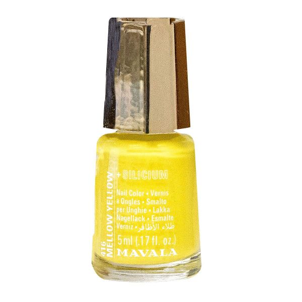Mini Color vernis à ongles + silicium 416 Mellow Yellow 5ml