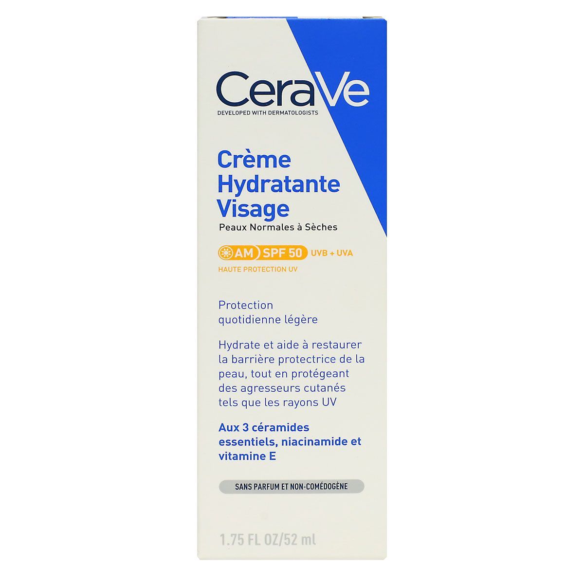 CERAVE Crème Hydratante Visage SPF 50 - 52ml