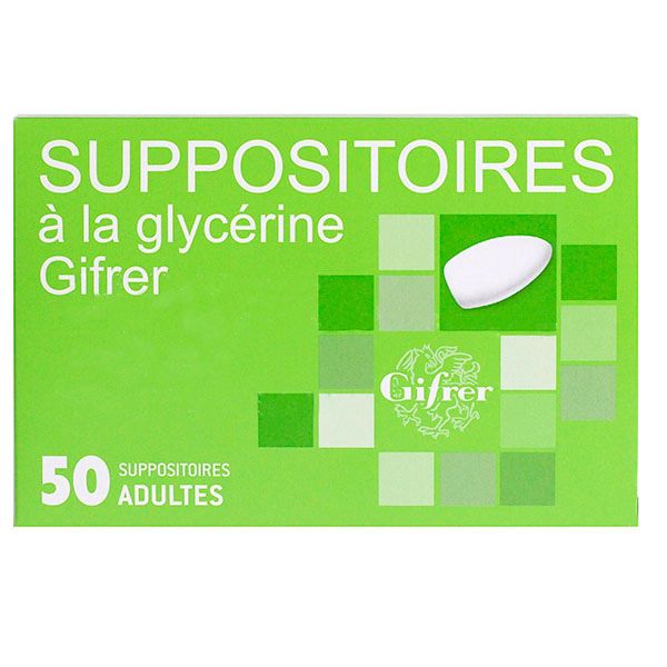 50 suppositoires à la glycérine