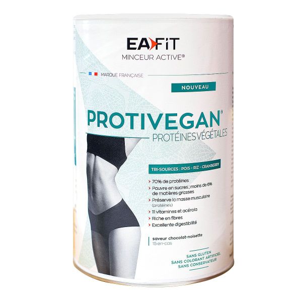 Protivegan protéines végétales chocolat-noisette 450g