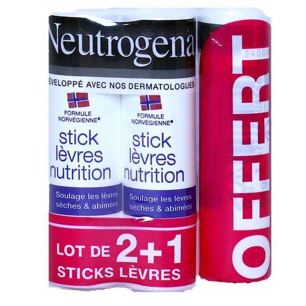 3 sticks lèvres nutrition 3 x 4,8g